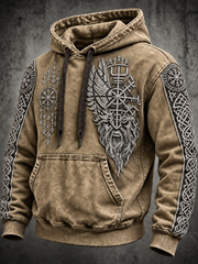 Men's Vintage Viking Totem Hoodie