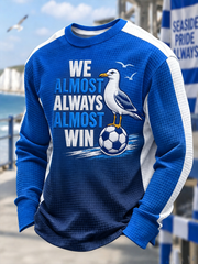 Men's South Coast Football Lover Printed Waffle Sweatshirt