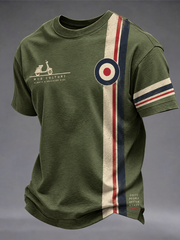 Men's UK Music Lover Mods Culture Printed short sleeves t-shirt