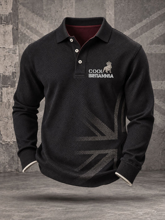 Men's Cool Britannia UK Culture Art Printed Casual Tops