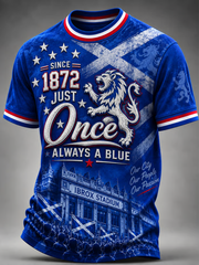 Men's Rangers Football Lover Printed short sleeves t-shirt
