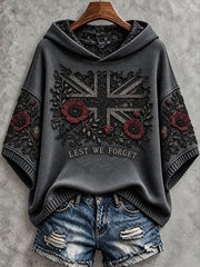 Women's Lest We Forget Print  Sweater