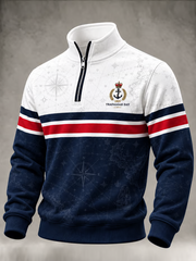 Men's Trafalgar Day Printed Zip-Up Hoodie