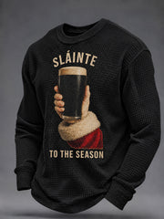 Men's Irish Christmas Waffle Sweatshirt