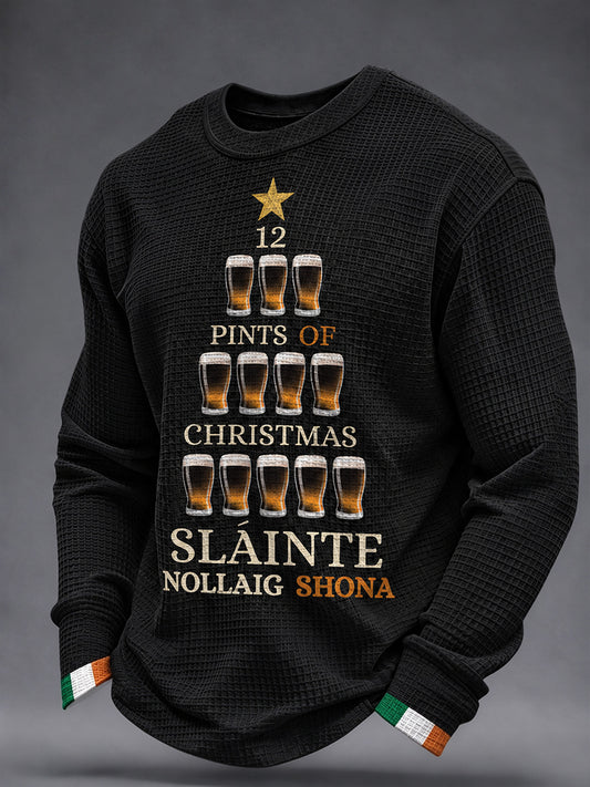 Men's Irish Christmas Waffle Sweatshirt