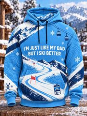 Men's Ski Dad Printed Hoodie