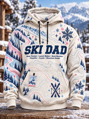 Men's Ski Dad Printed Hoodie