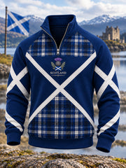 Men's St. Andrew's Day Print Zip-Up Hoodie