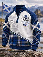 Men's St. Andrew's Day Print Zip-Up Hoodie
