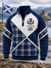 Men's St. Andrew's Day Print Zip-Up Hoodie