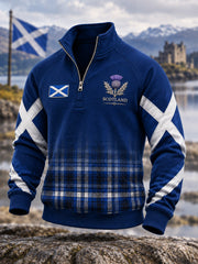 Men's St. Andrew's Day Print Zip-Up Hoodie