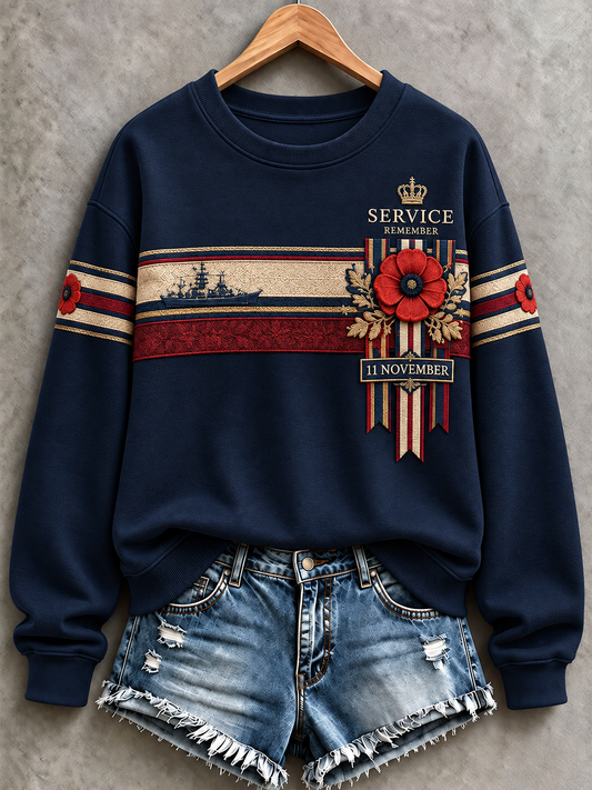 Women's Remembrance Day Regular Sweatshirt