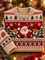 Women's Vintage Nordic  & Retro Festive Holiday Pullover Christmas Sweater