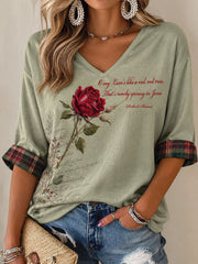Women's Scotland Burns Night Art Printed T-Shirt