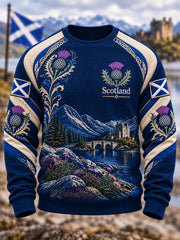 Men's St. Andrew's Day Print Waffle Sweatshirt