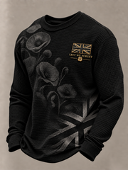 Men's Remembrance Day Waffle Sweatshirt