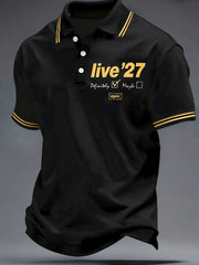 Men's UK Music Lover Printed Casual Tops