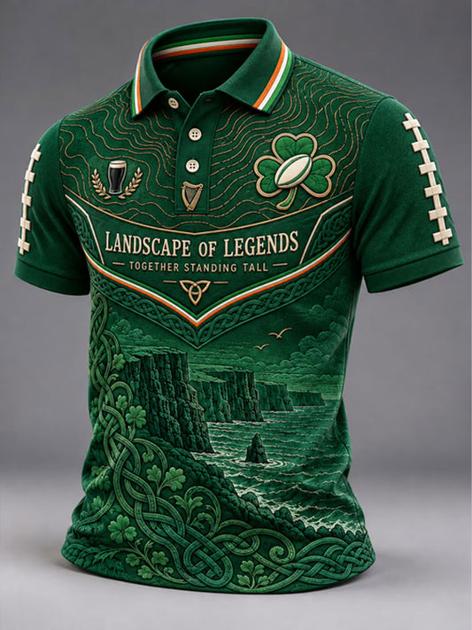 Men's Rugby Lovers Printed polo shirt