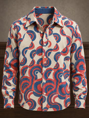 Men's UK Music Lover Mods Art Printed Shirt