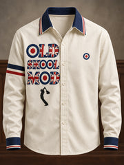 Men's UK Music Lover Mods Art Printed Shirt